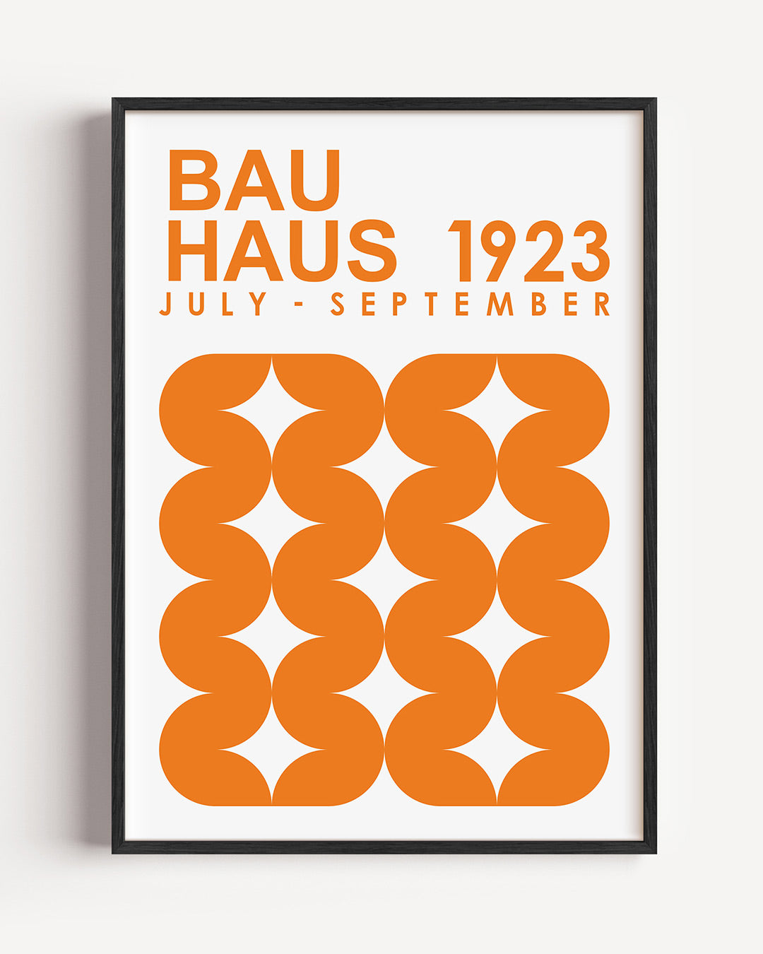 Oranje vormritme Poster