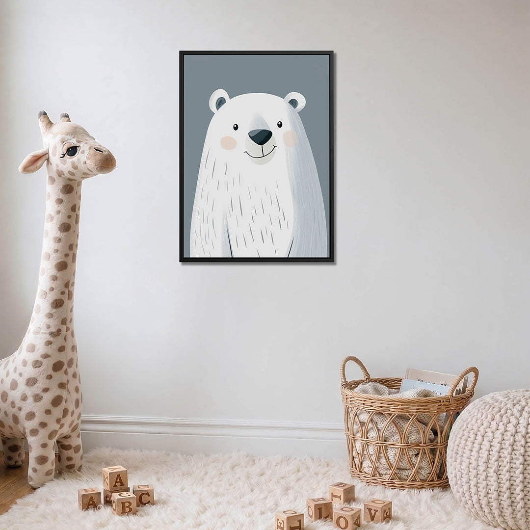 Vrolijke ijsbeer illustratie Kunstwerk