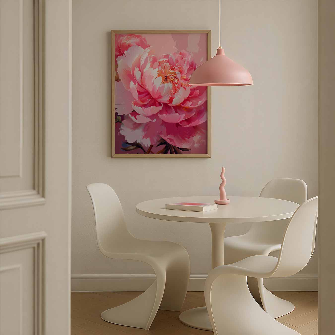 Romantische Pioenrozen Poster-WallArtistic
