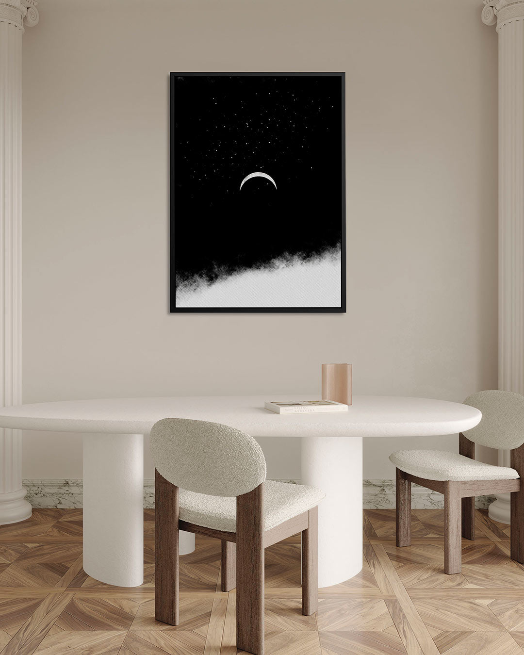 Maan en sterren Kunstwerk