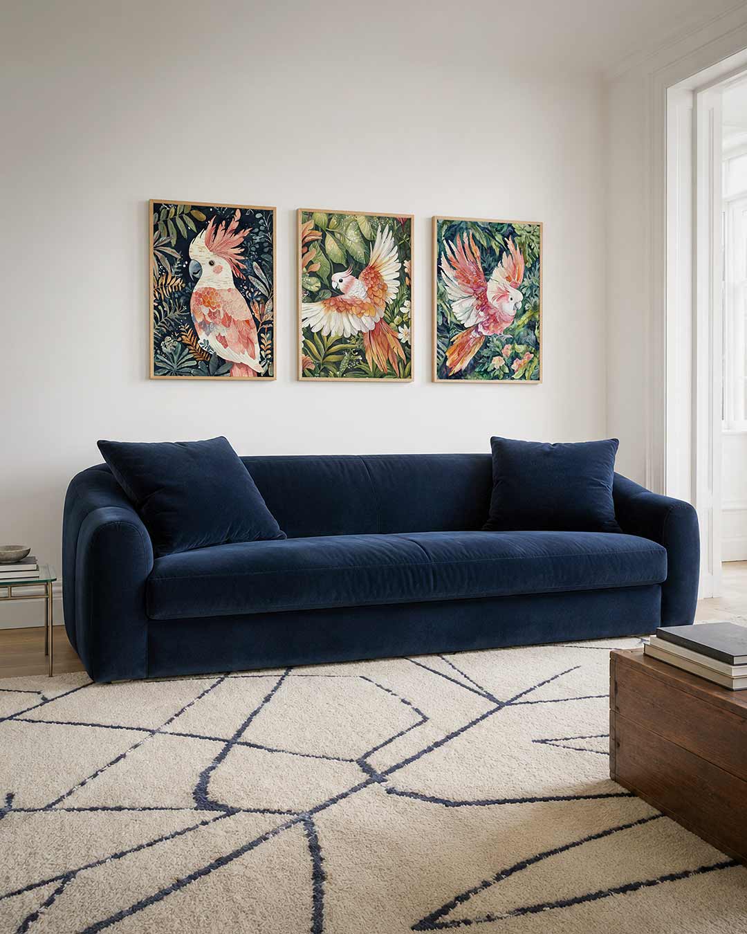 Vogel en bladeren Posterset
