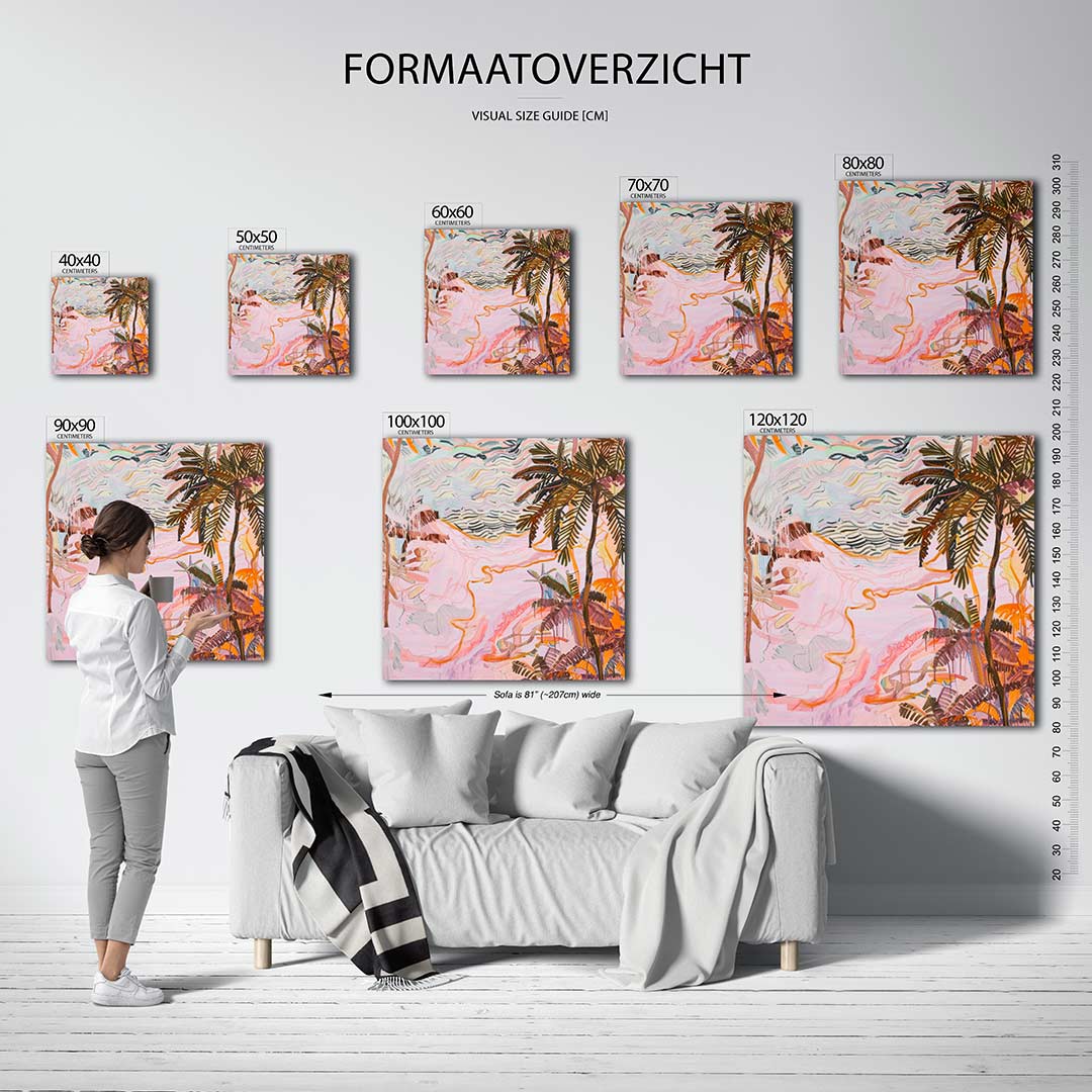 Tropische droomlandschap Kunstwerk