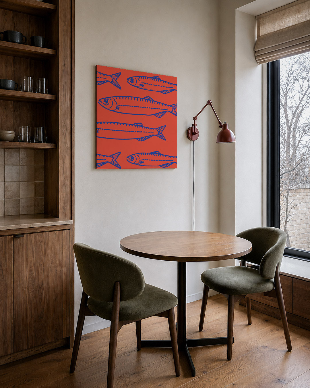 Vissenpatroon Kunstwerk