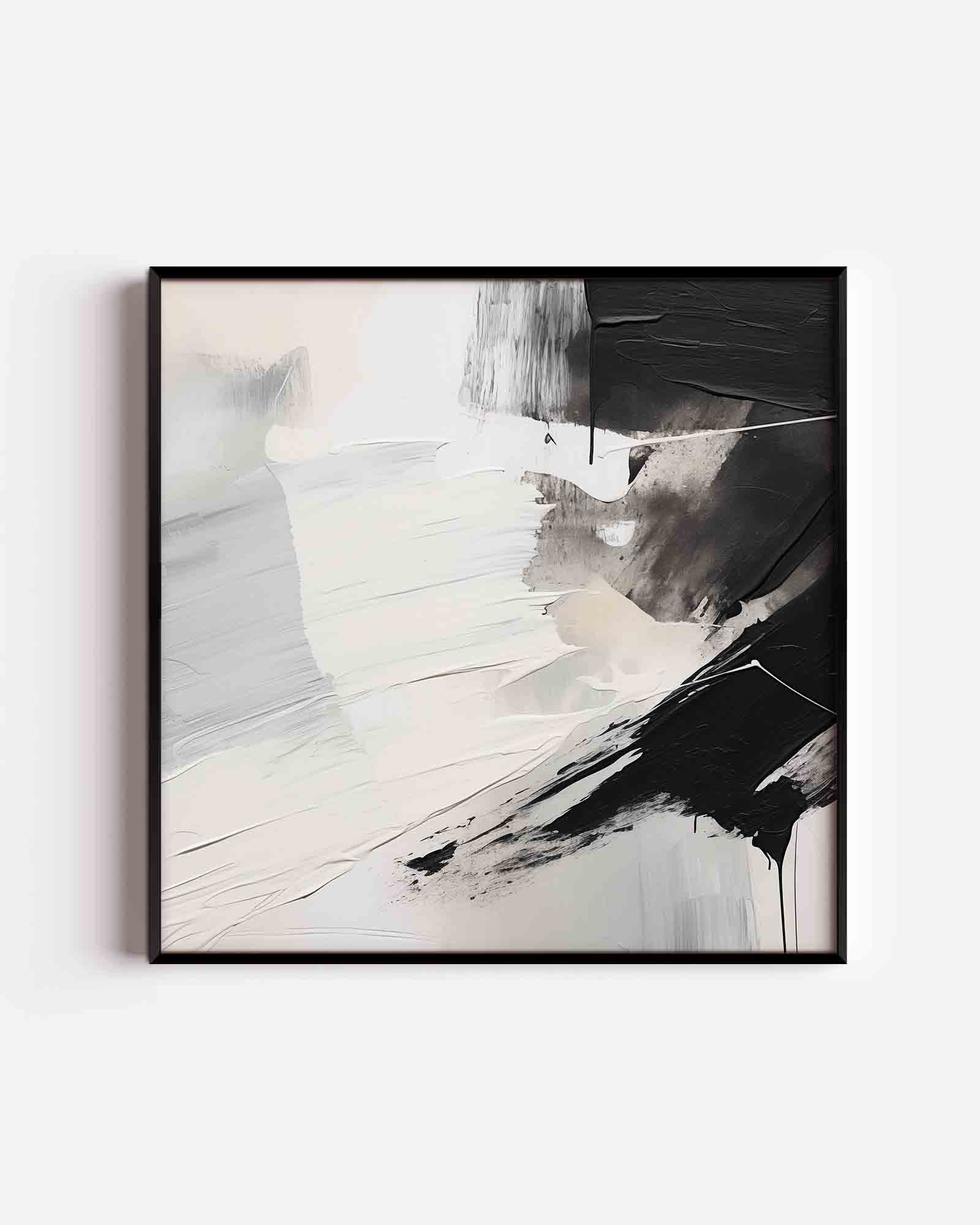 Abstracte zwart wit Poster