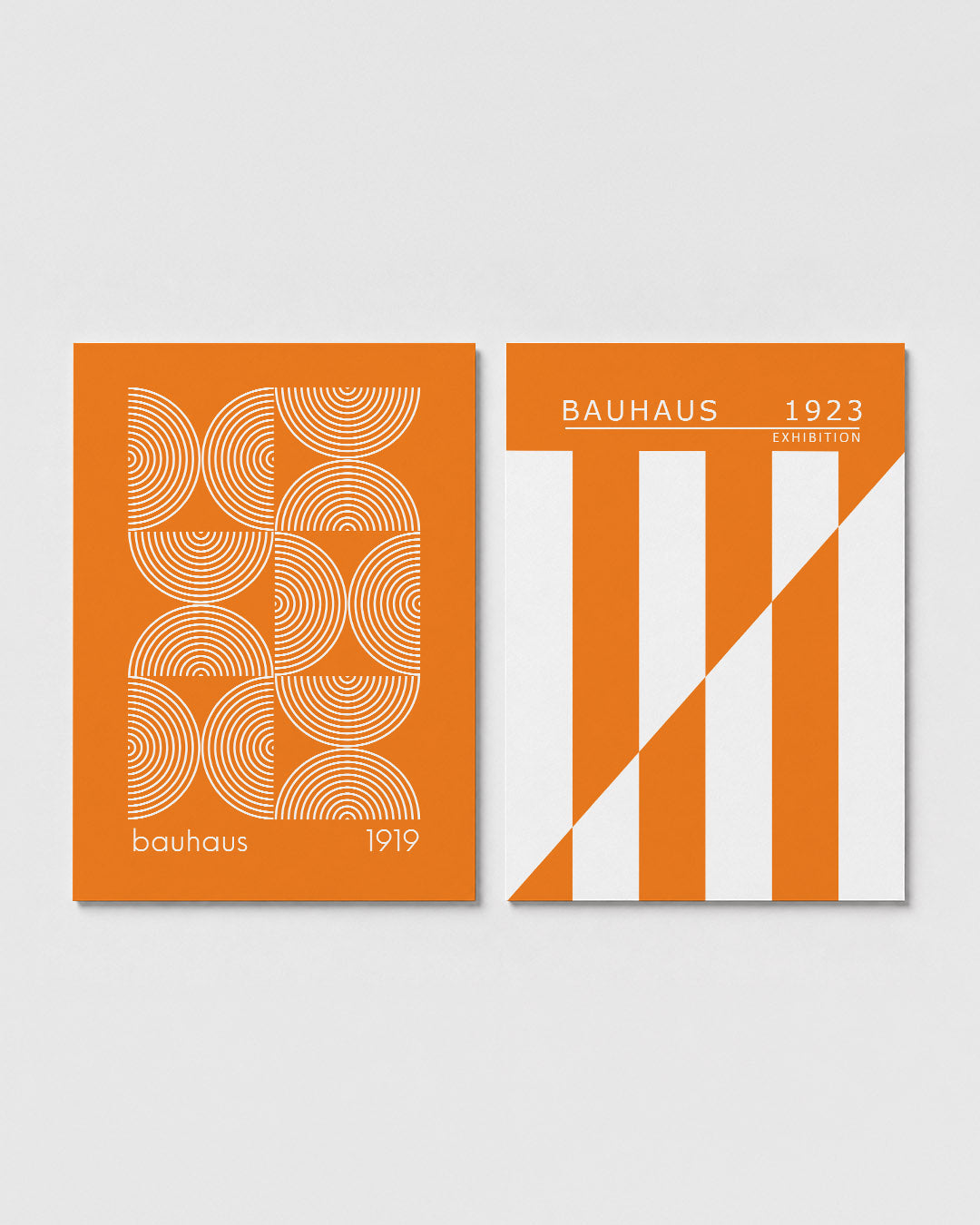 Cirkelritme oranje Posterset