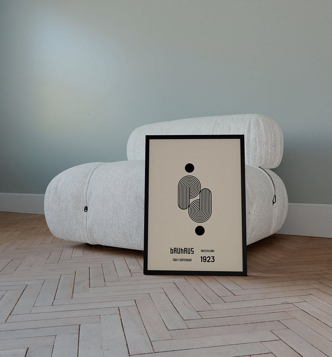 Lijnen en cirkelvormen Poster