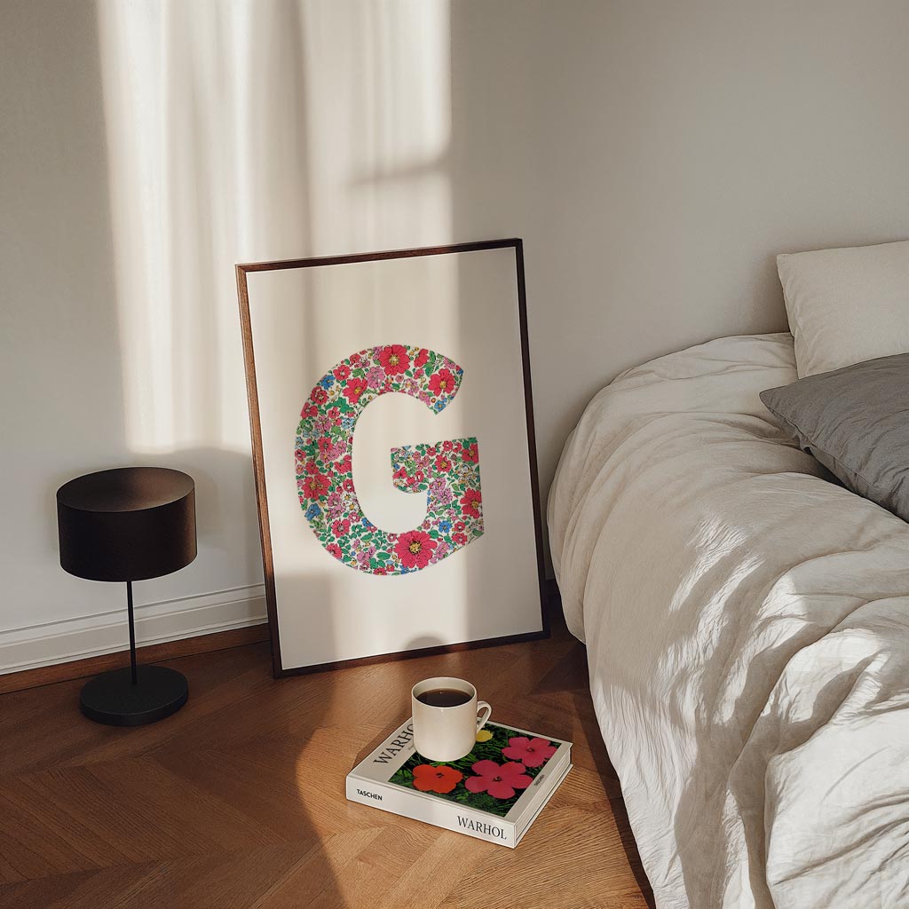 Bloemenpracht Letterposter-WallArtistic