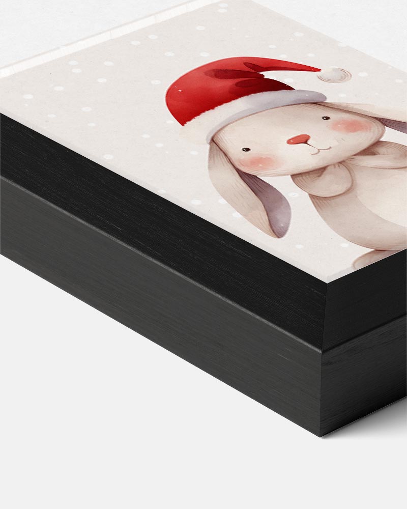 Winterse Kerstkonijn Poster-WallArtistic
