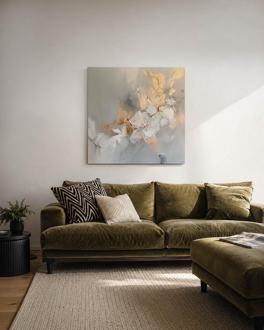 Organische bloemvormen Kunstwerk