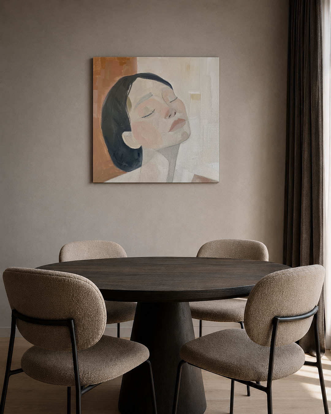 Vrouwengezicht Kunstwerk