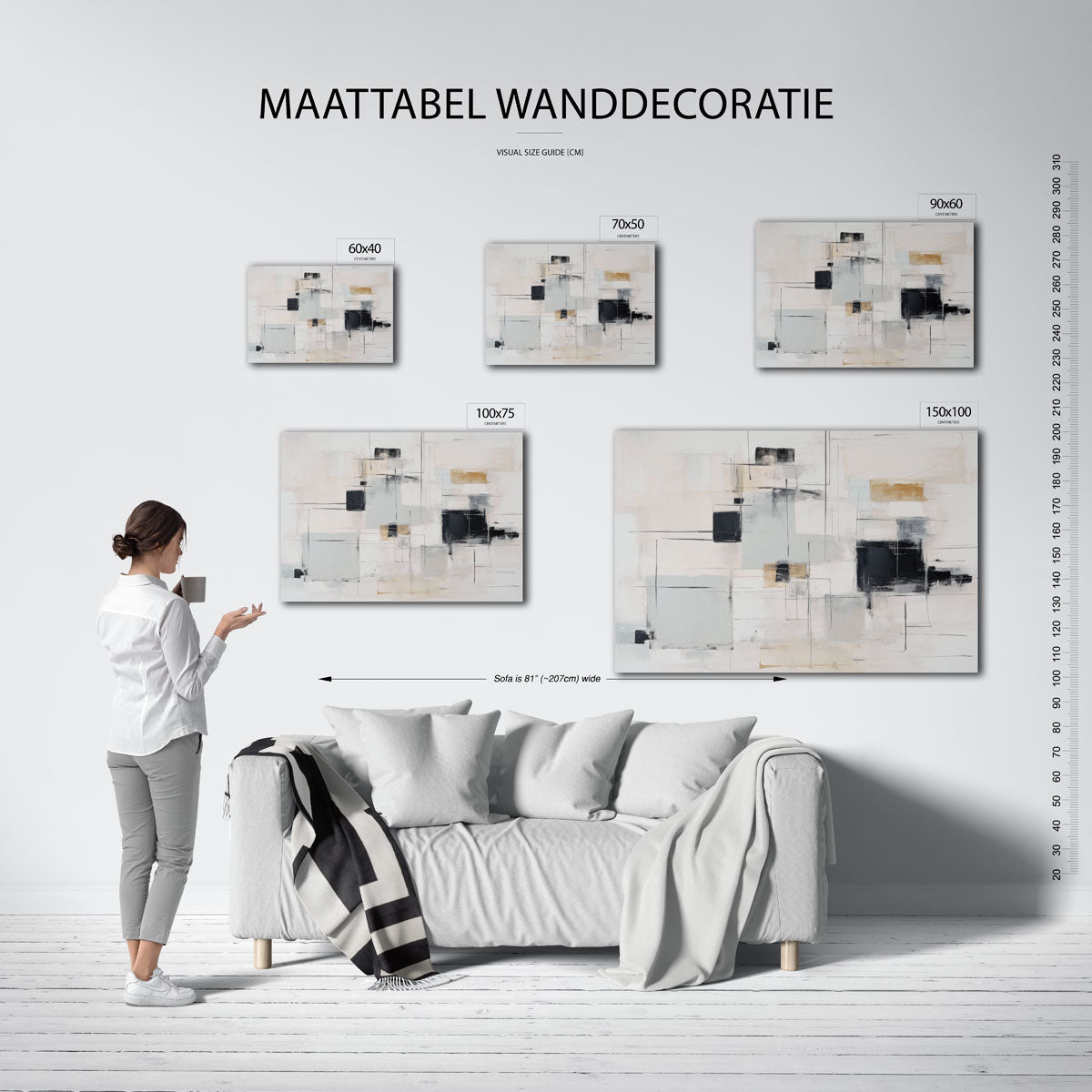 Geometrische lijnen Kunstwerk