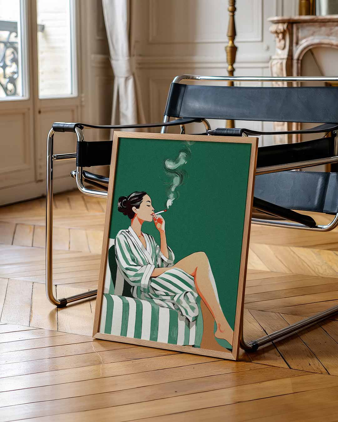 Stijlvolle Ontspanning Poster-WallArtistic