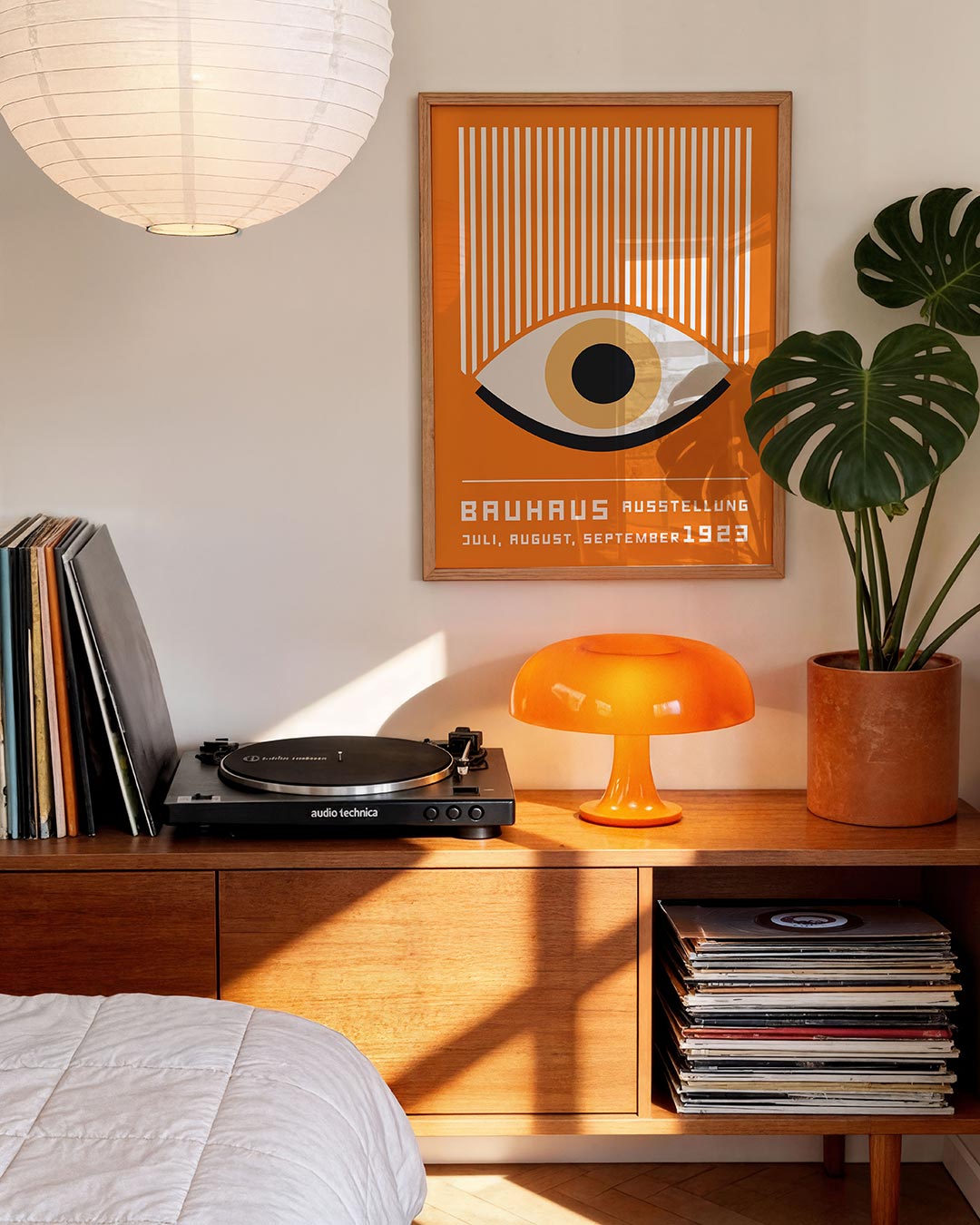 Lijnen en oog Poster