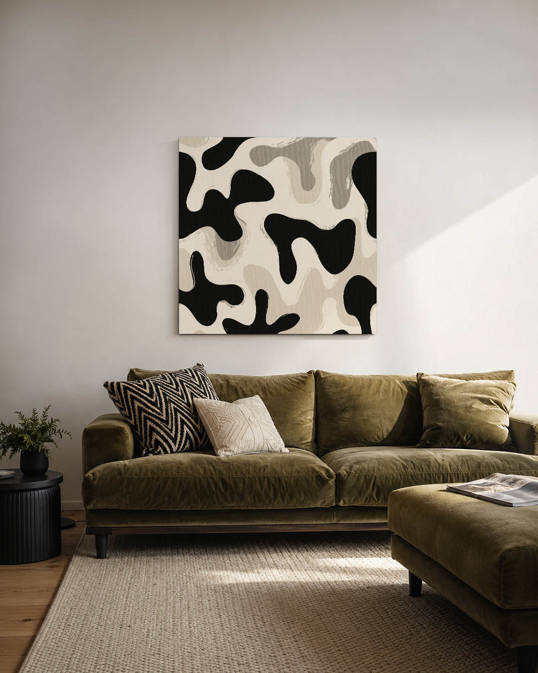 Organische vormen compositie Kunstwerk
