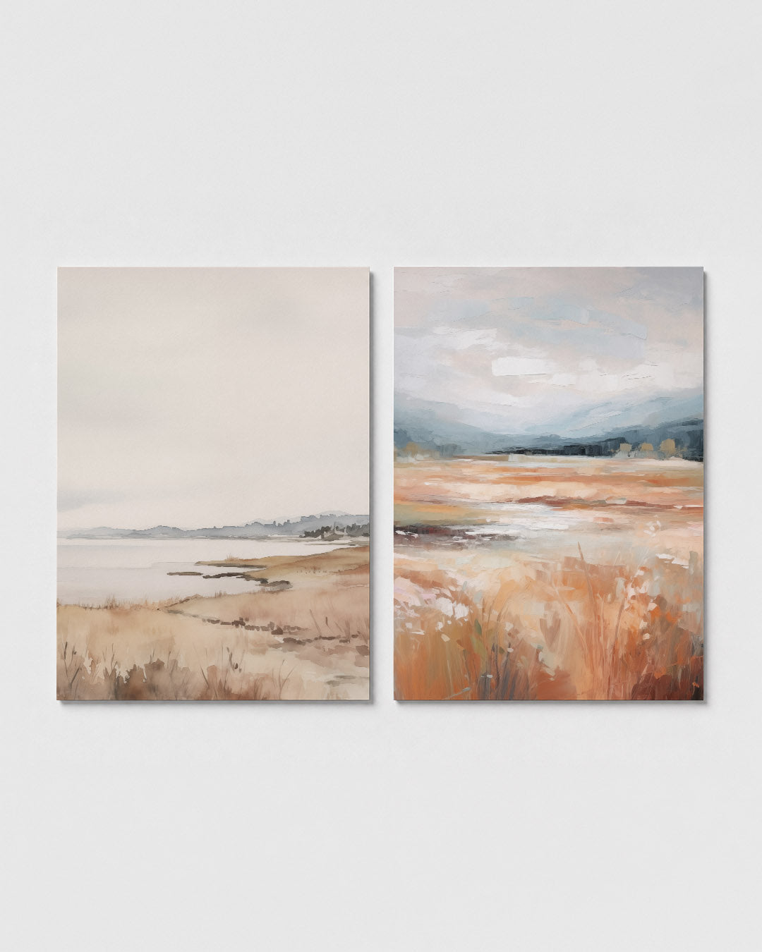 Zachte landschapstonen Posterset