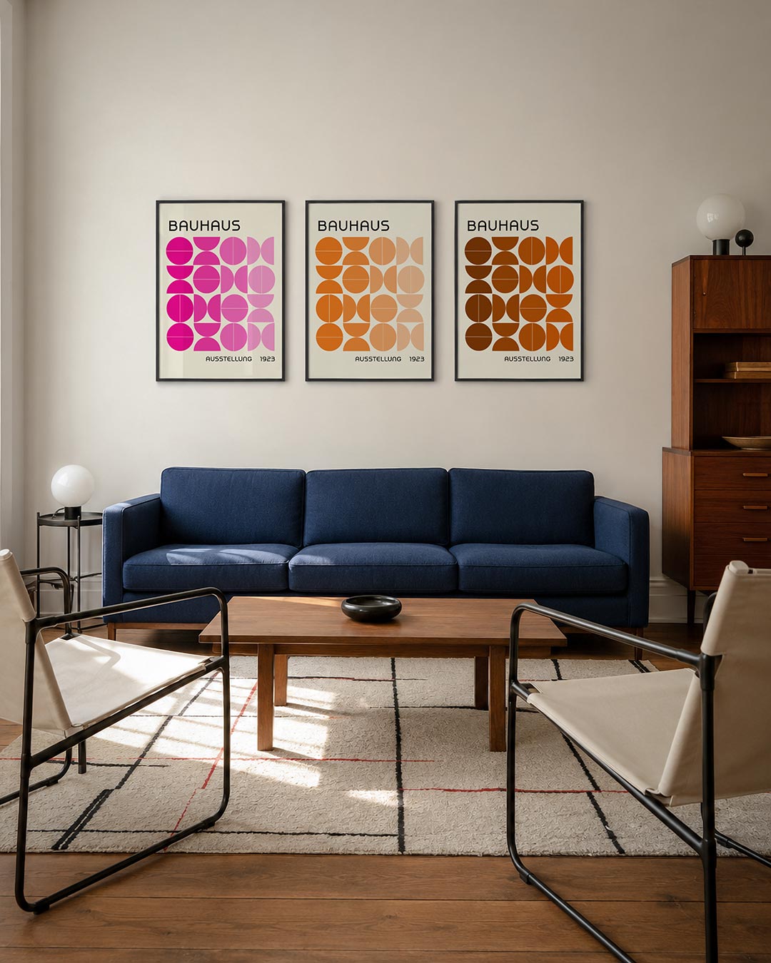 Kleurrijke cirkelritmes Posterset