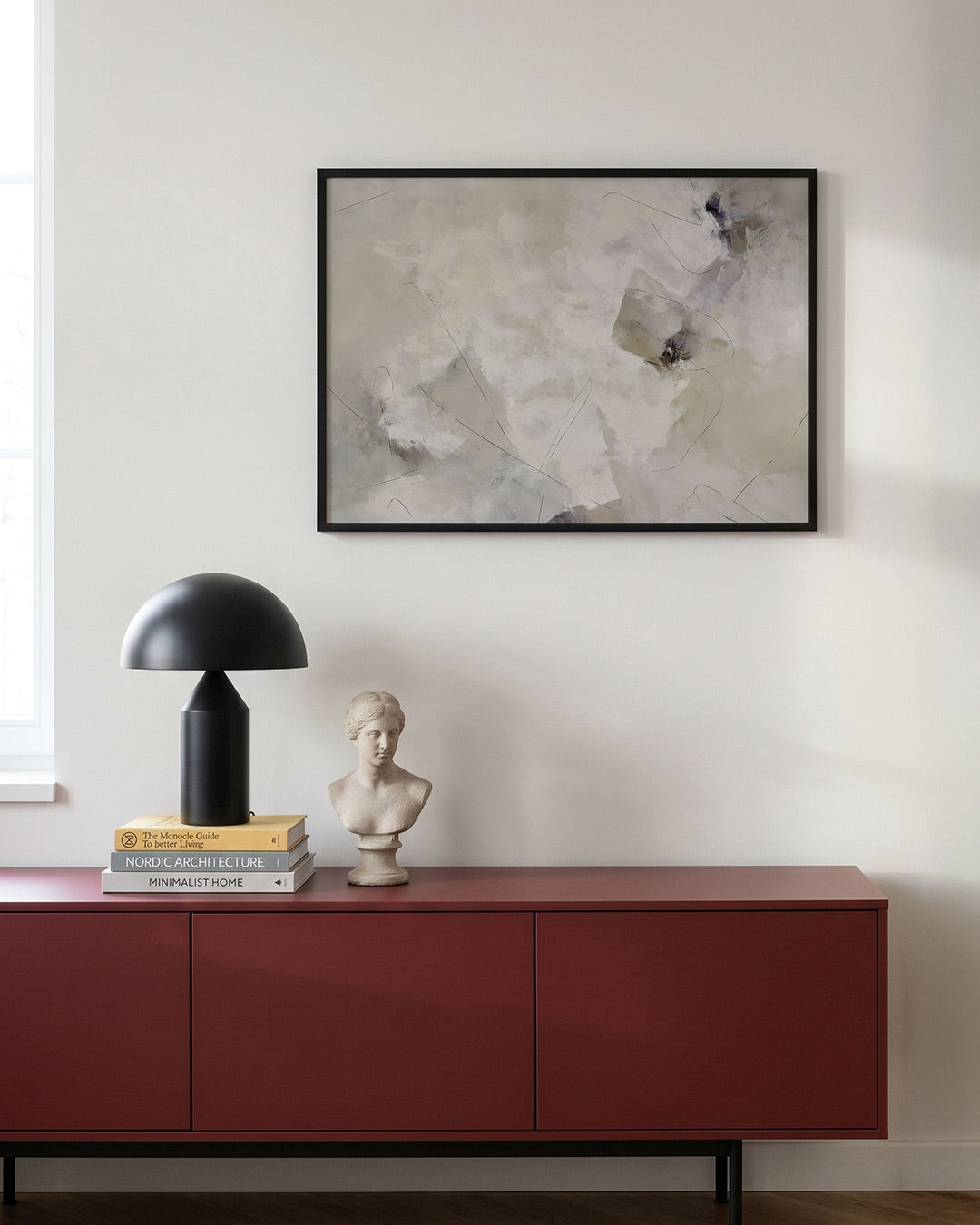 Abstracte lijnen en vormen Poster