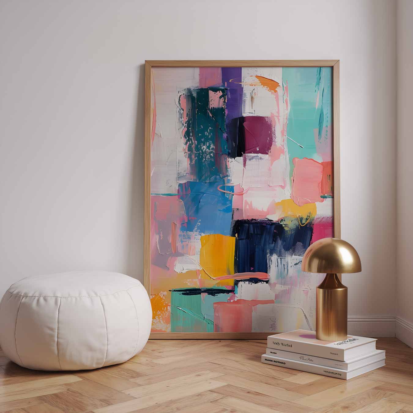 Abstracte Kleurenexplosie Poster-WallArtistic