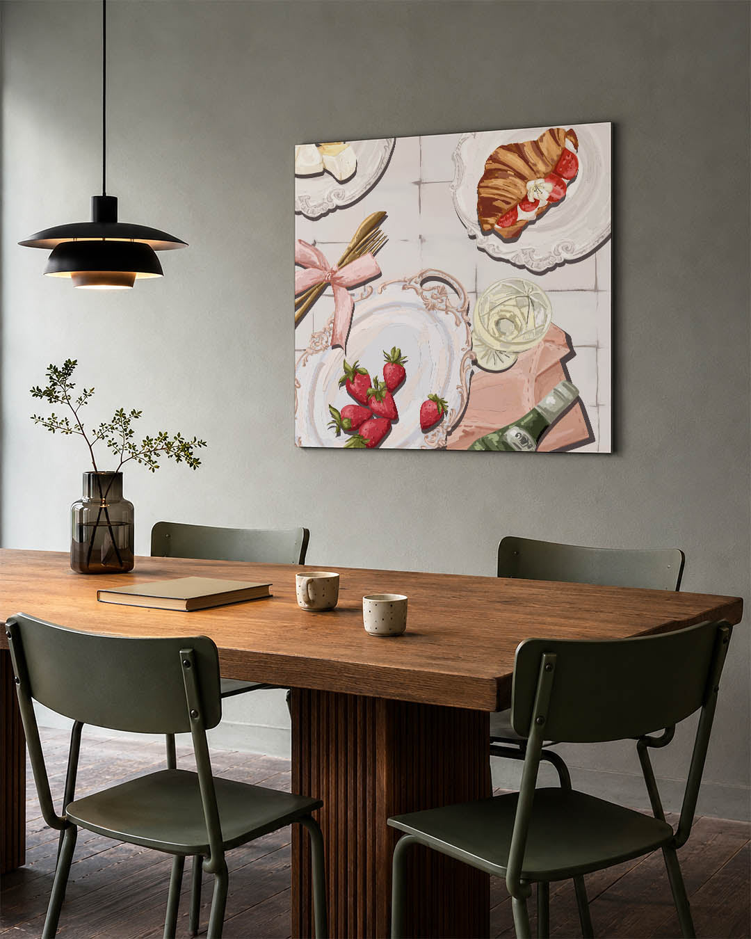 Ontbijt illustratie Kunstwerk