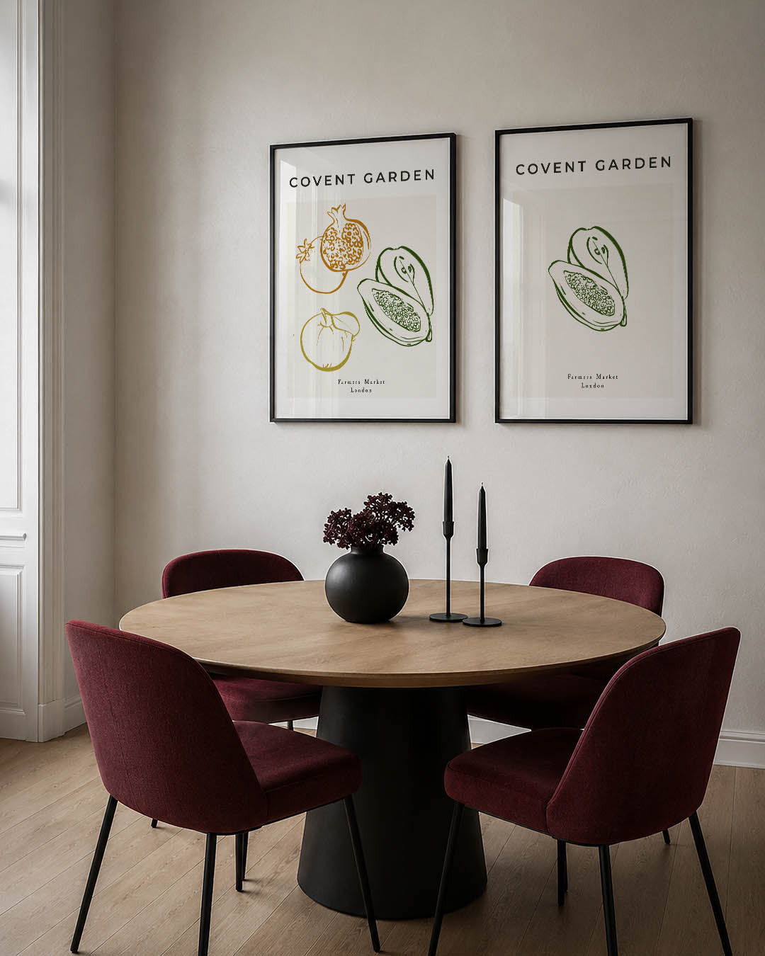 Fruitige lijnenspel Posterset