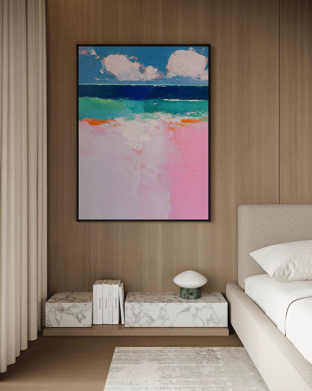 Kleurrijke horizon Kunstwerk