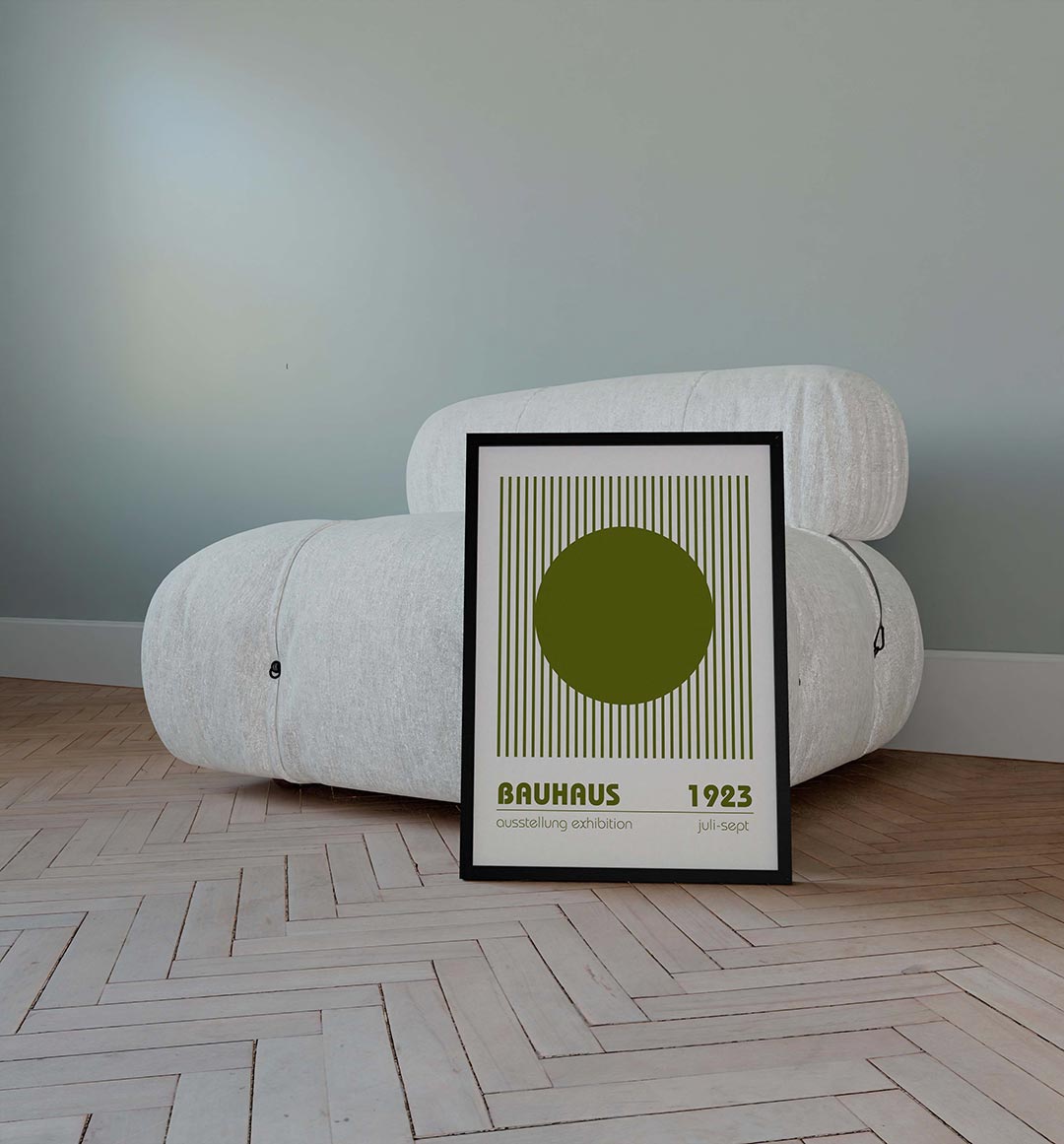 Cirkel en lijnen Poster