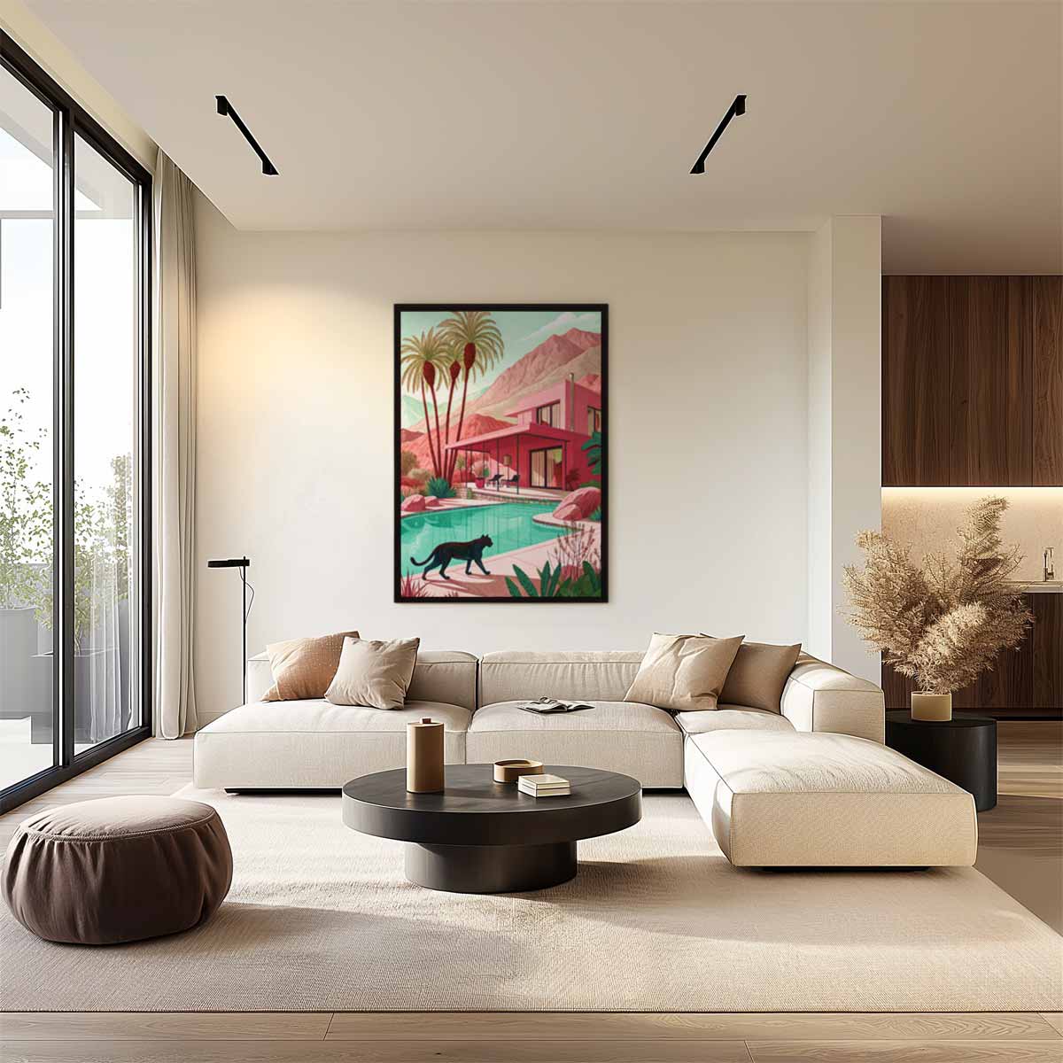 Zonnig Paradijs Kunstwerk-canvas-dibond-plexiglas-wanddecoratie-WallArtistic