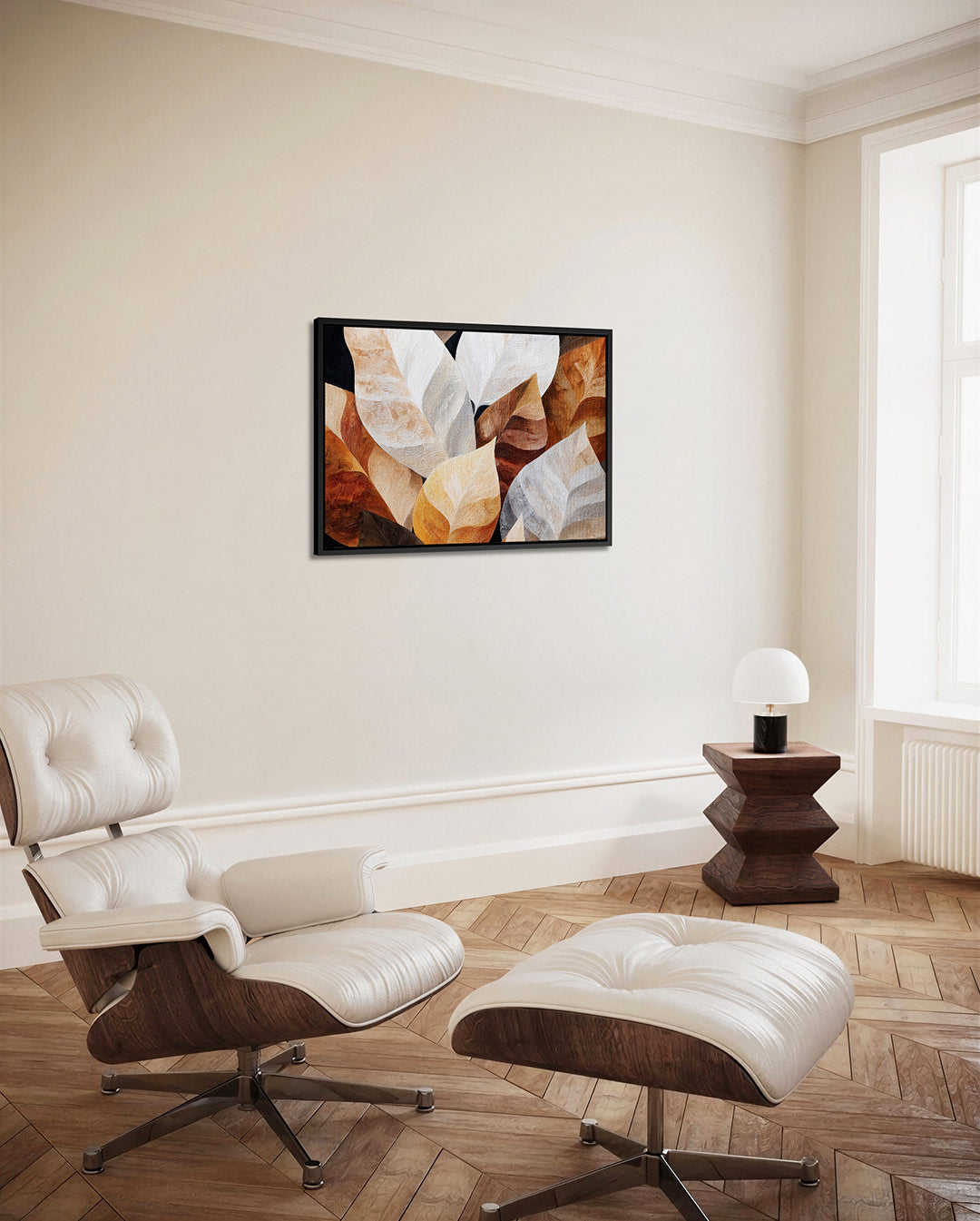Organische bladvormen Kunstwerk