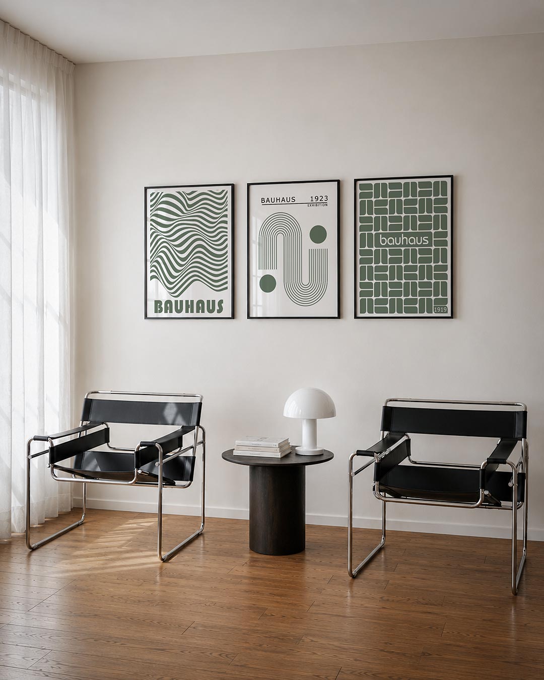 Golvend lijnenspel Posterset