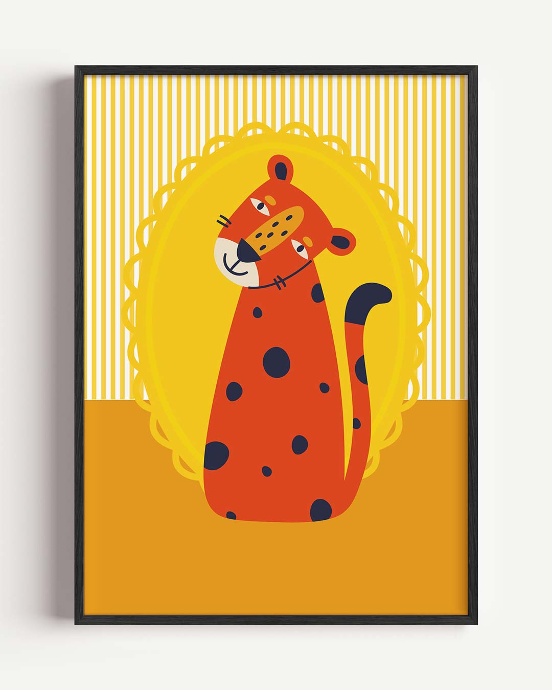 Vrolijke Luipaard Poster-WallArtistic