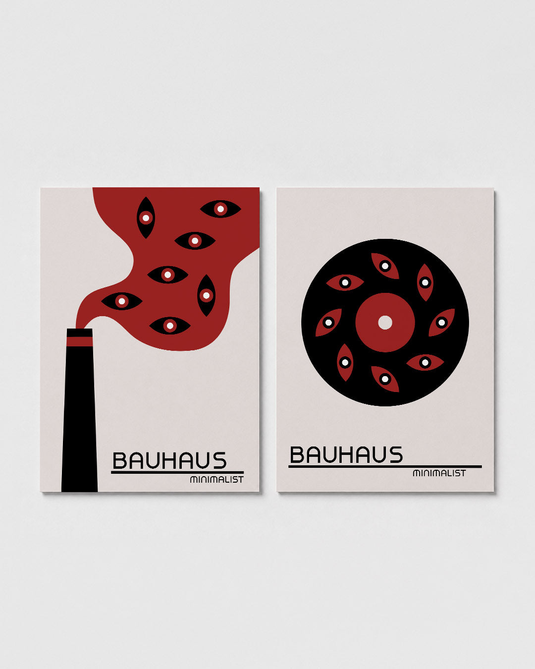 Oogvormen en rook Posterset