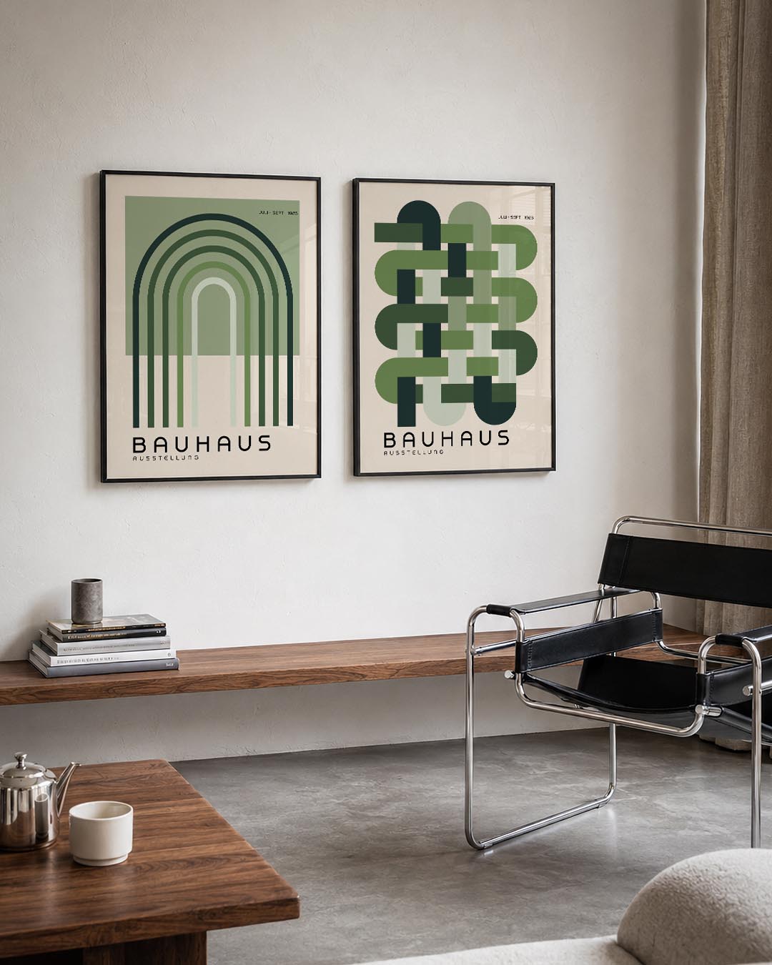 Boogvormen en lijnen Posterset