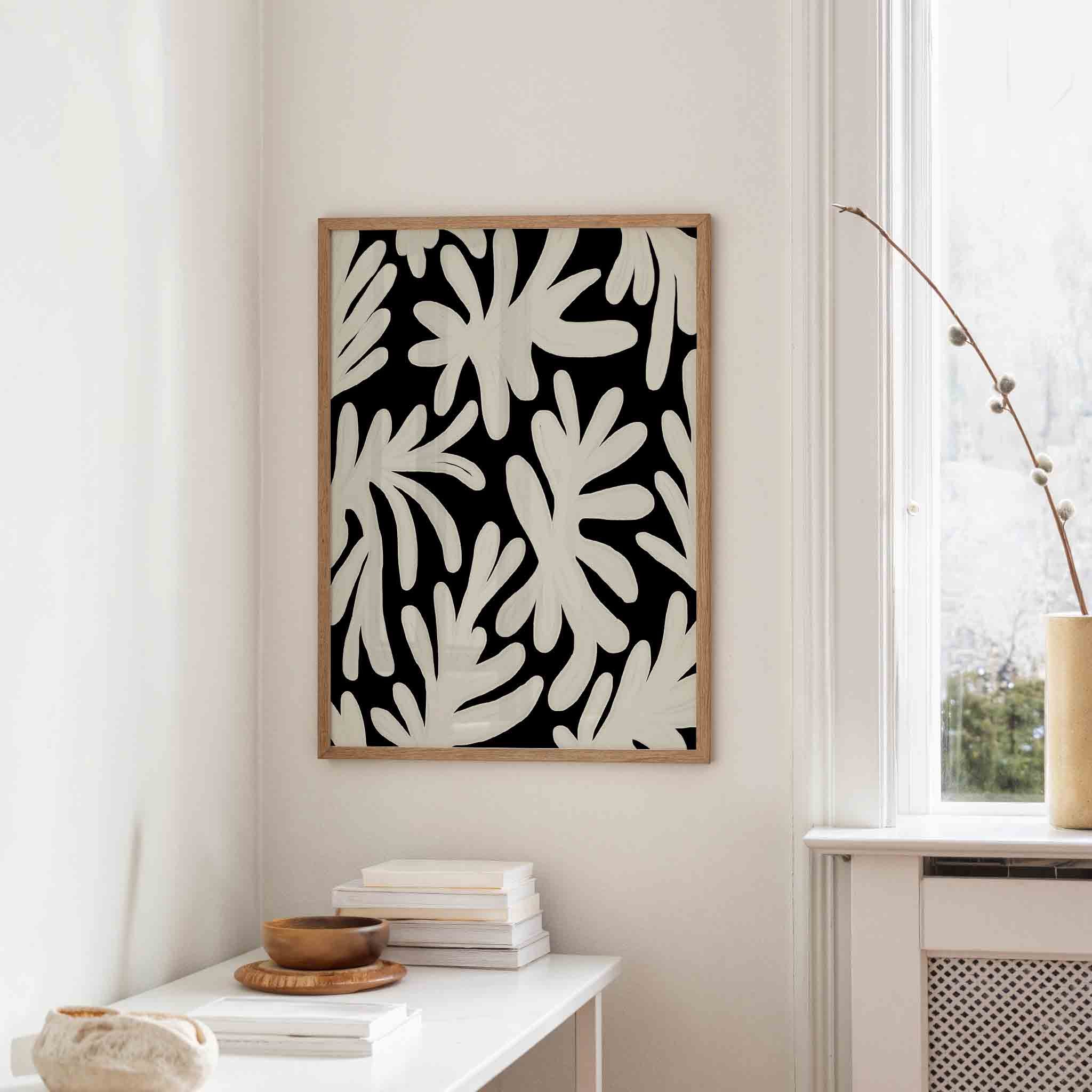 Abstracte bladeren Poster