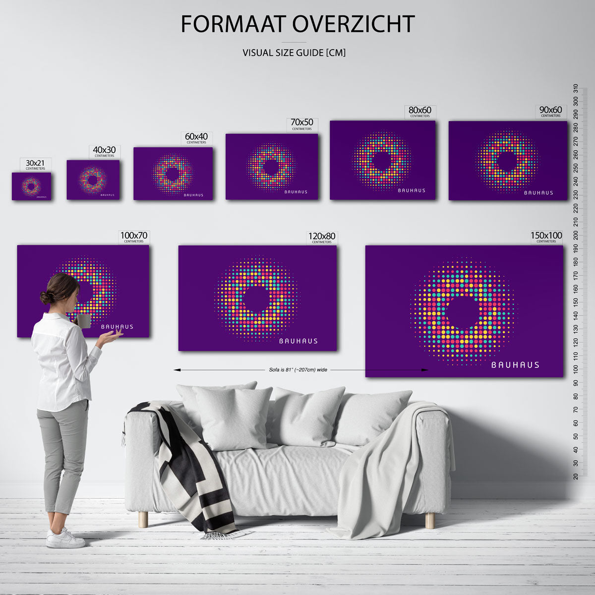 Cirkelvormige kleurvlakken Poster