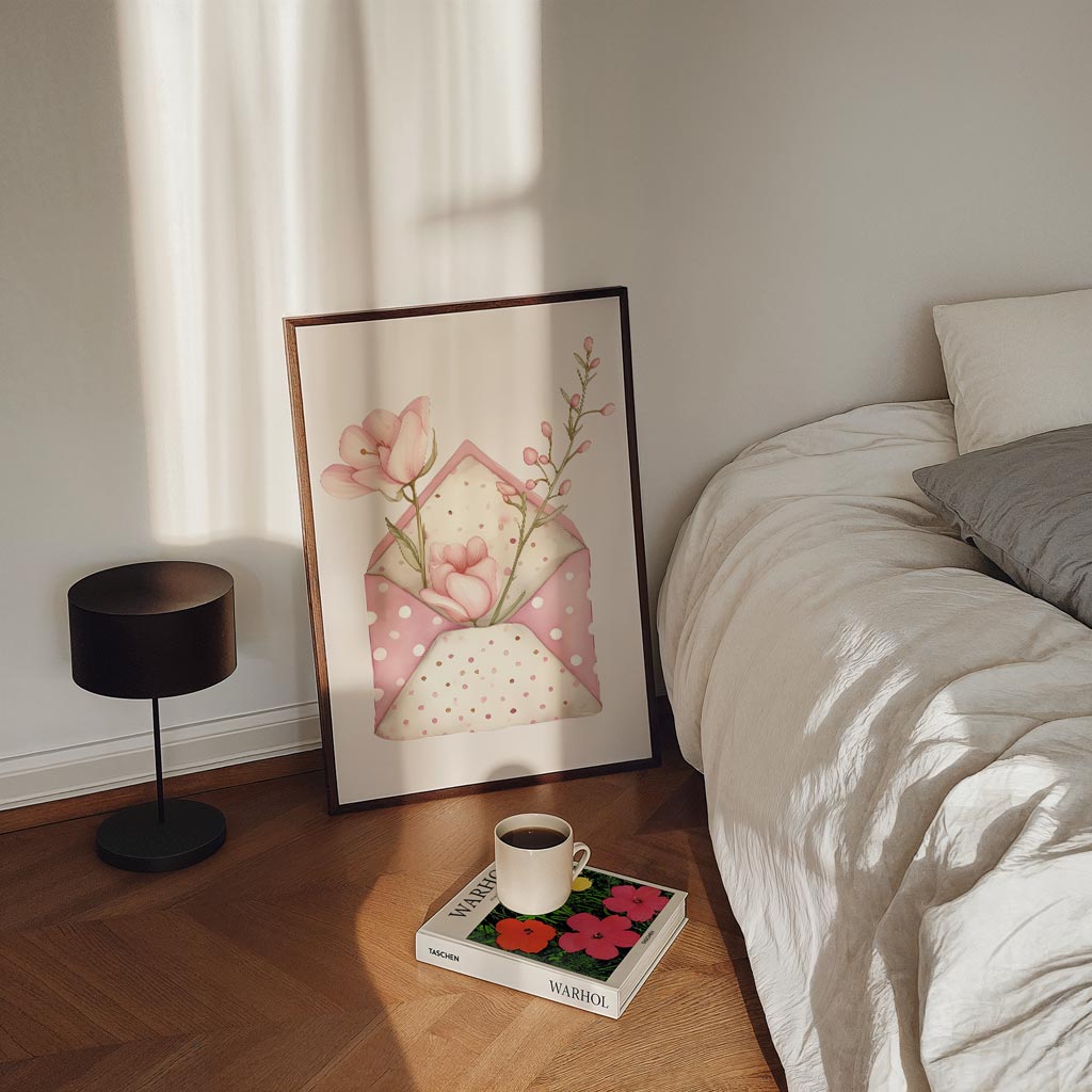 Bloemenbrief Poster-WallArtistic
