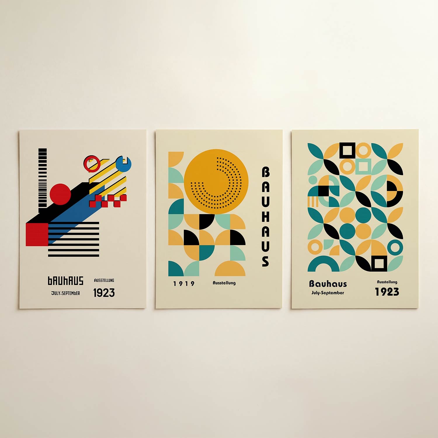 Vormen en vlakkenspel Posterset