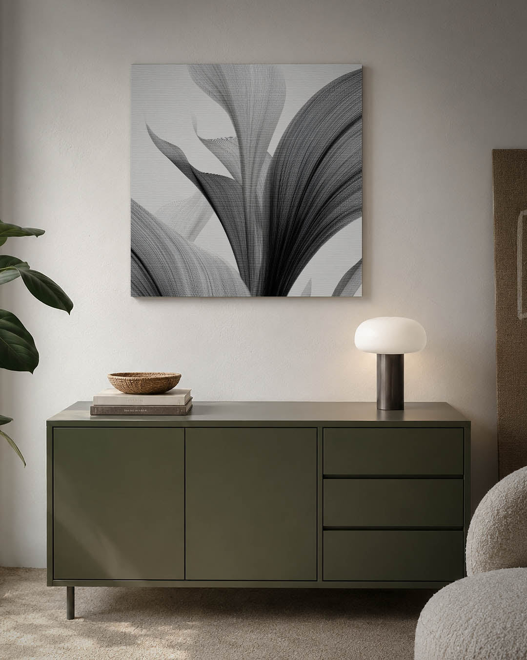 Organische lijnvormen Kunstwerk