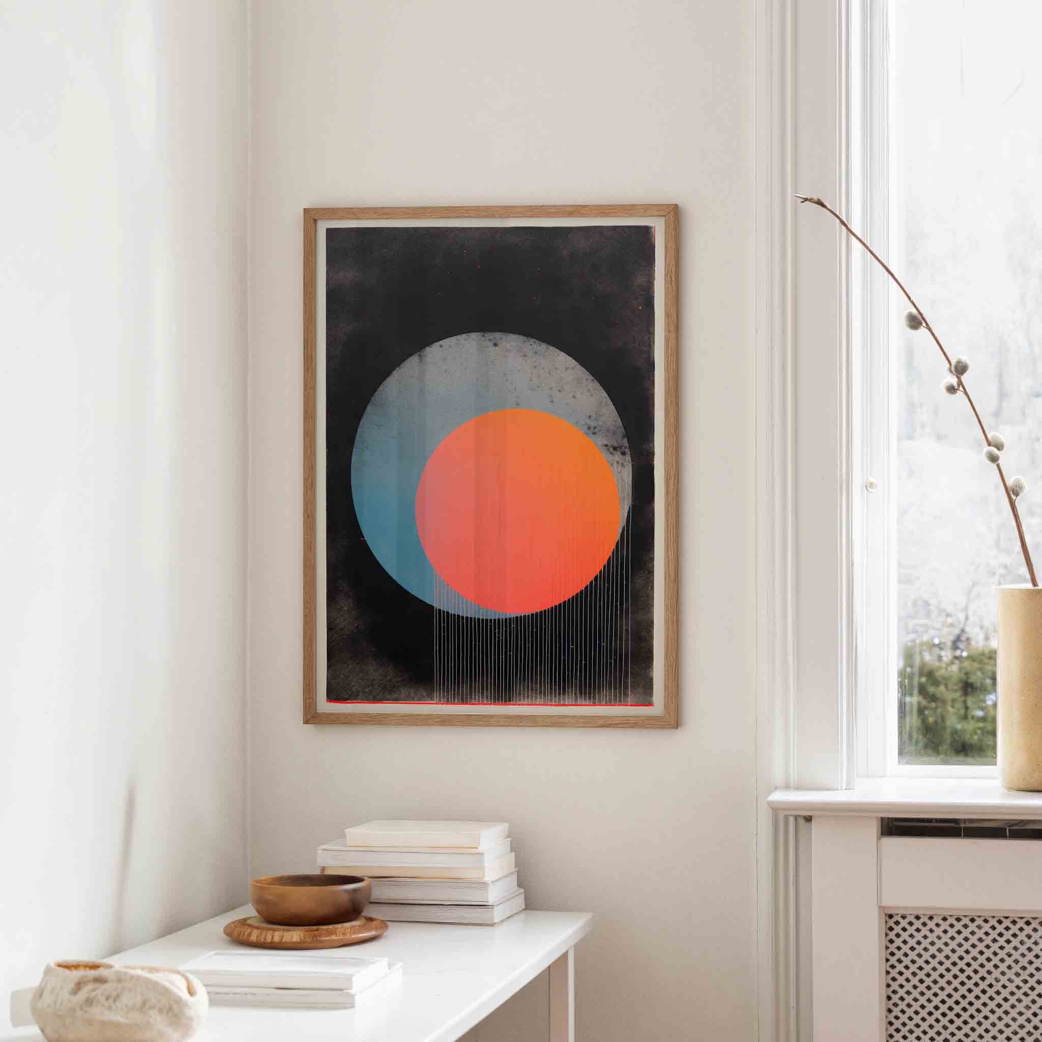 Cirkel en kleurvlakken Poster