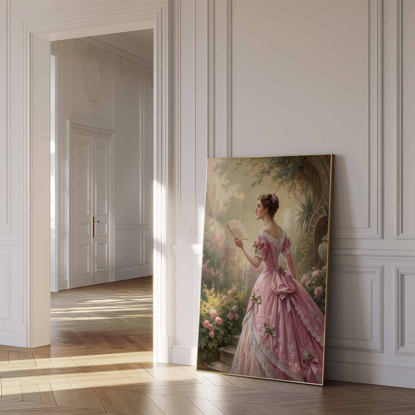 Elegante Victoriaanse Dame Poster-WallArtistic
