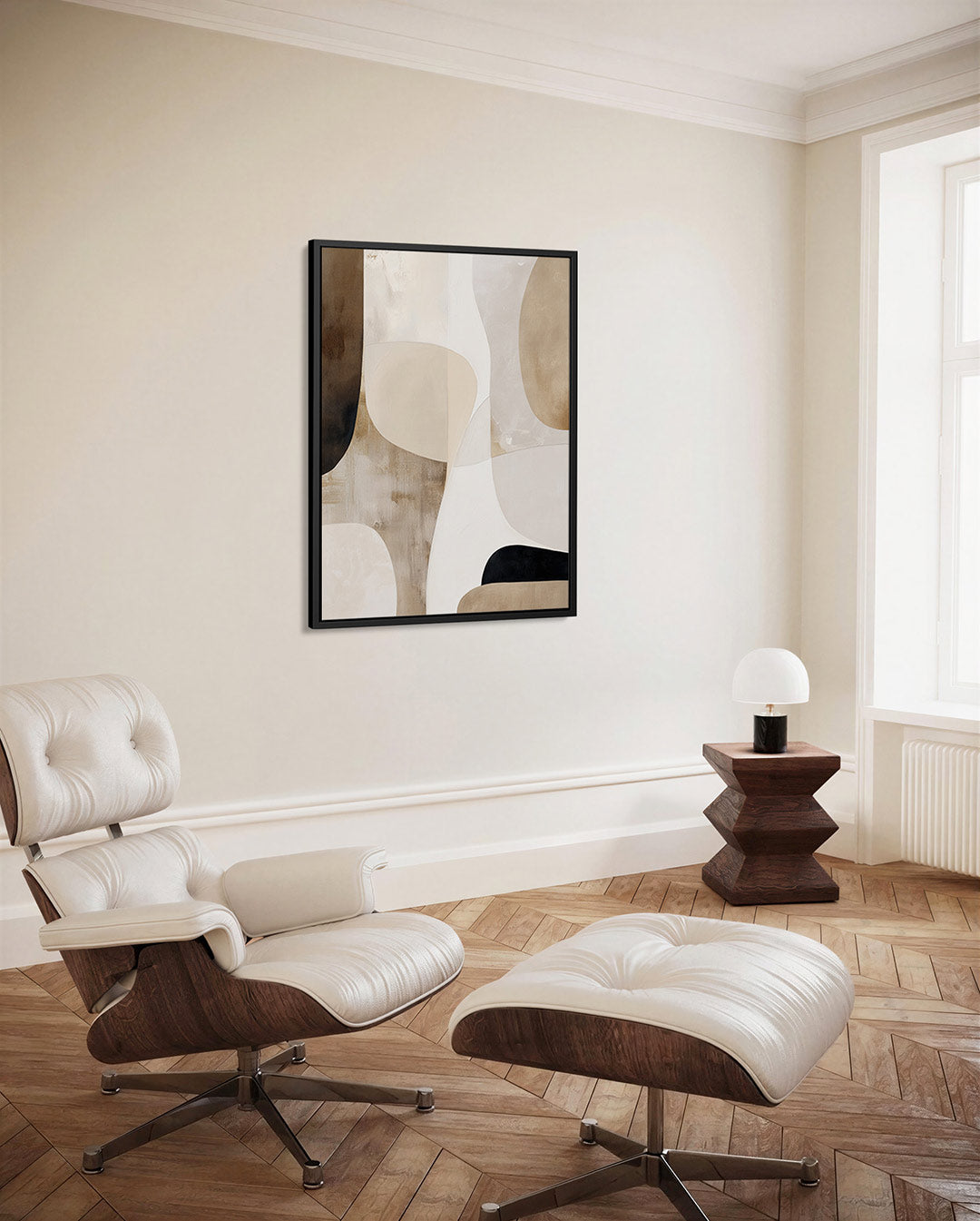Organische vormen compositie Kunstwerk