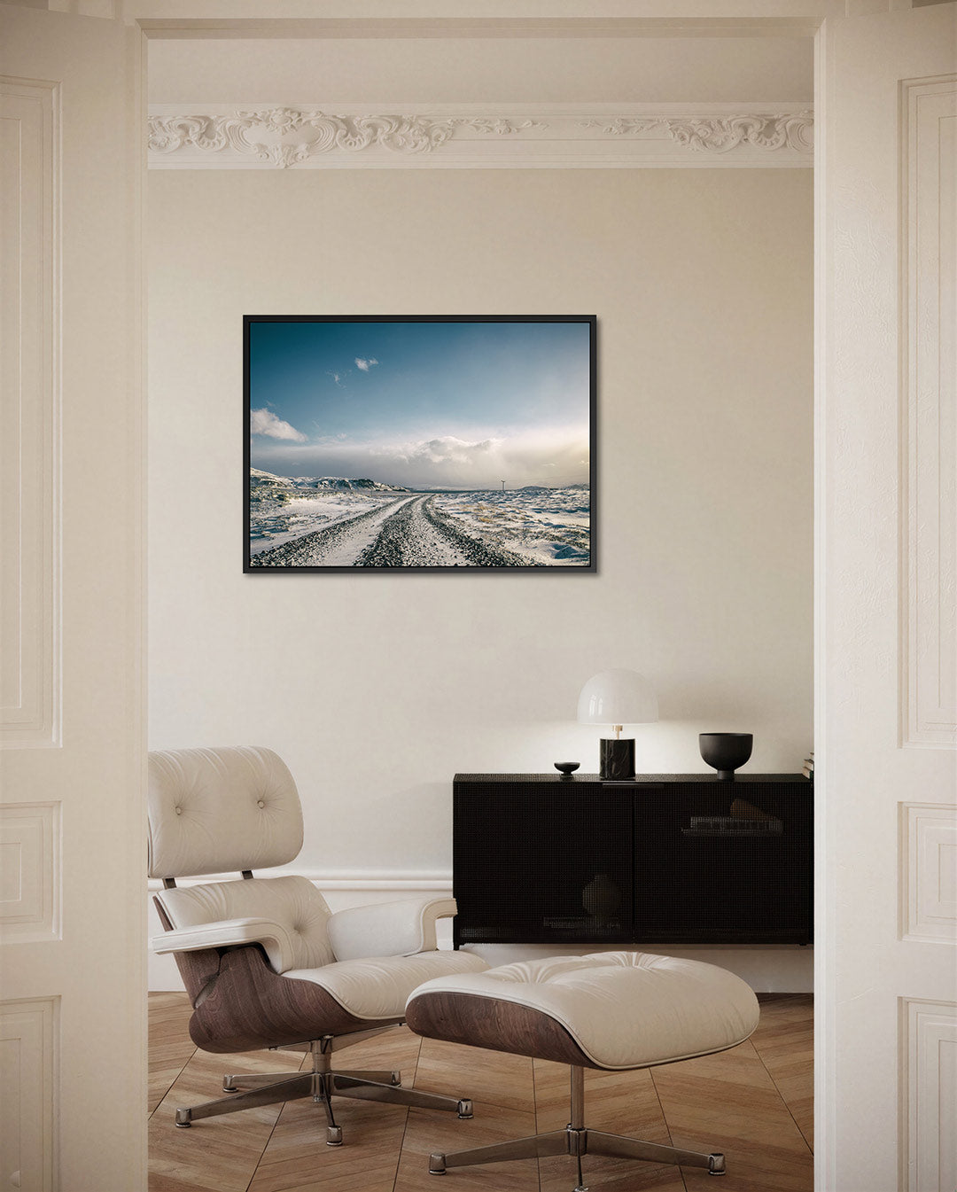 Winterse landschap Kunstwerk