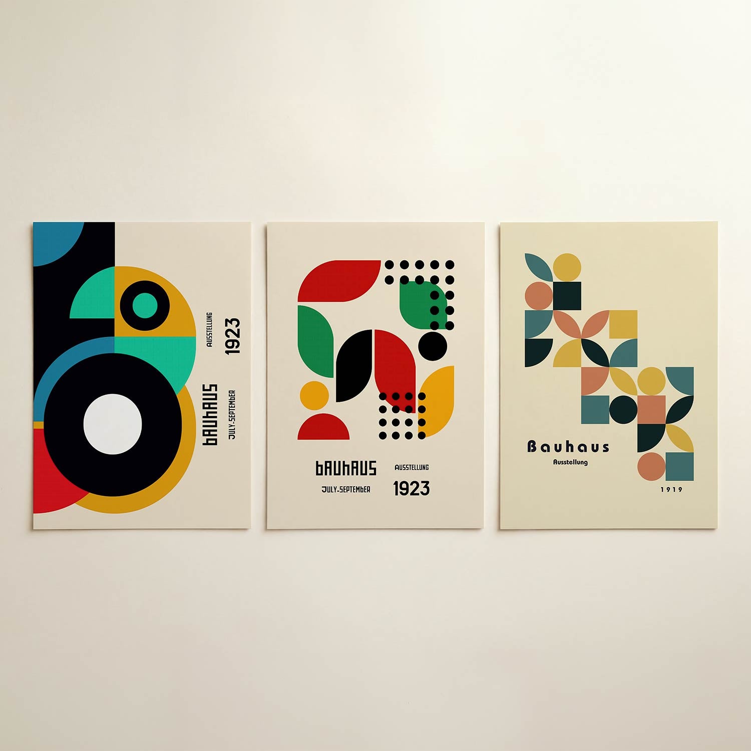 Vormen en kleurvlakken Posterset