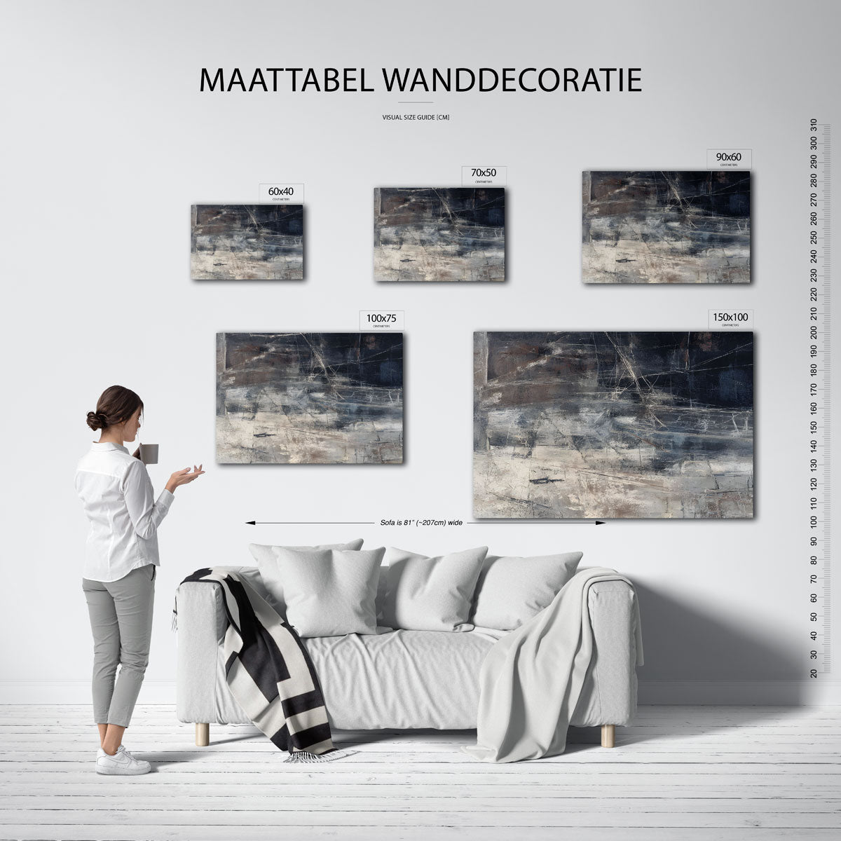 Gelaagde structuren Kunstwerk