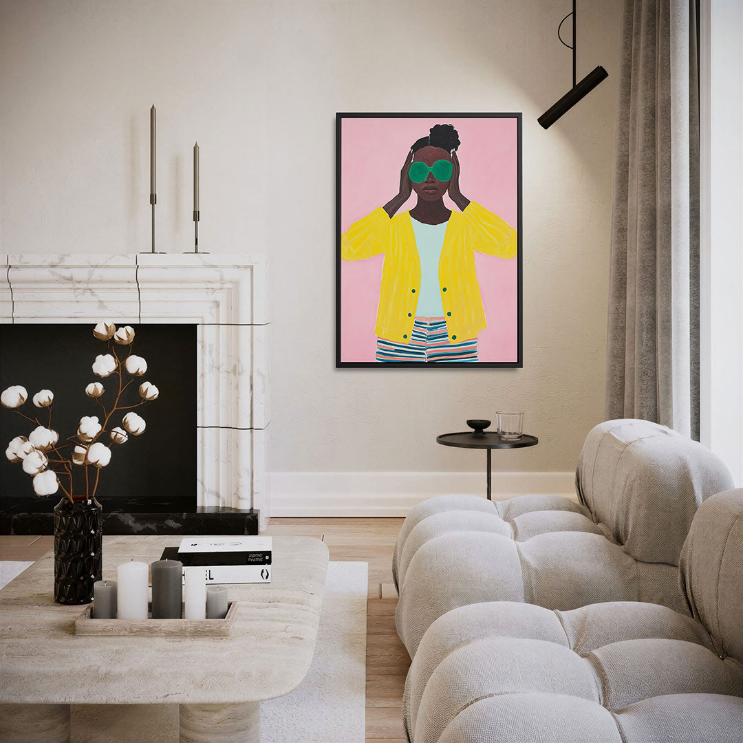 Kleurrijke portret illustratie Kunstwerk