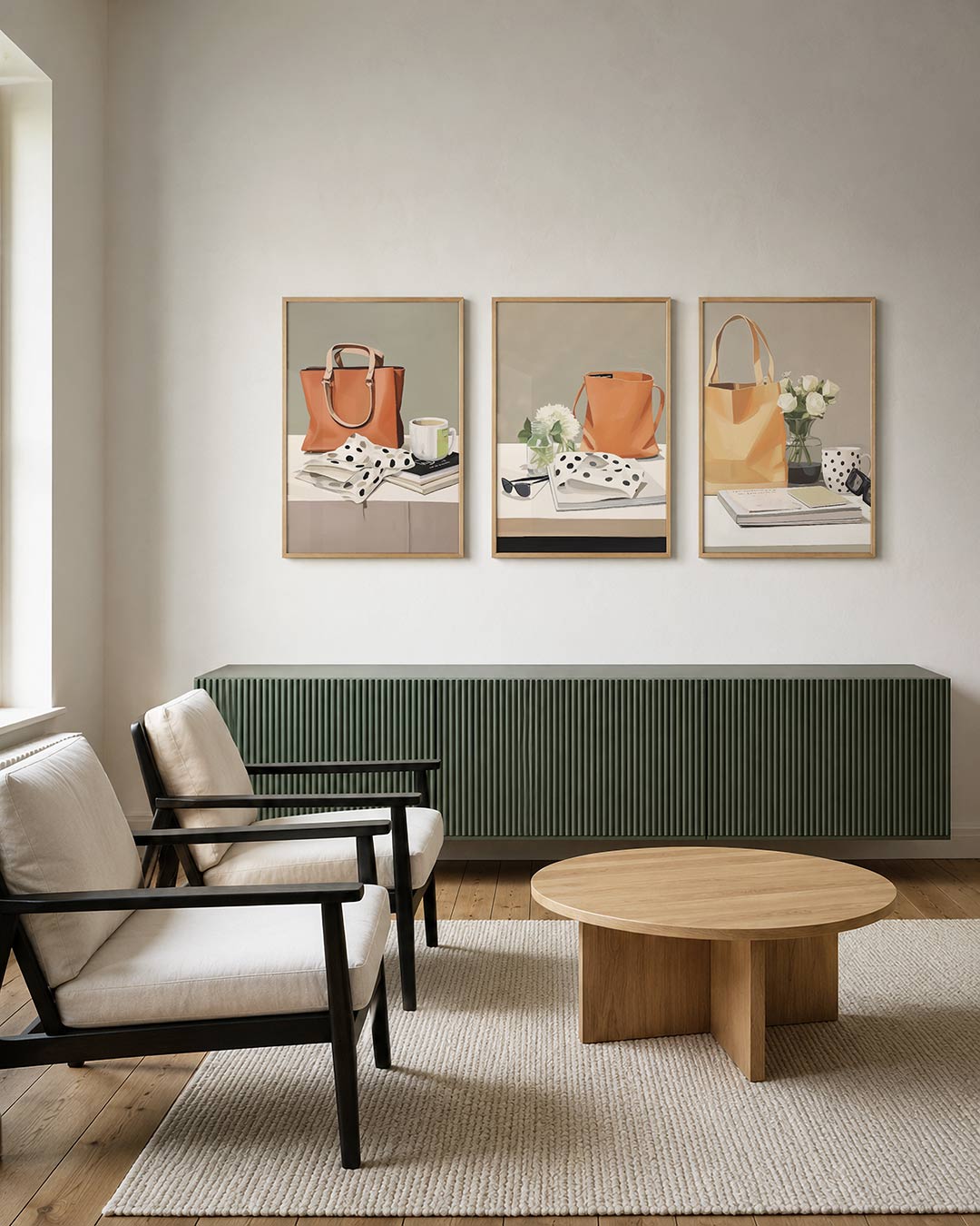 Stilleven met tas Posterset