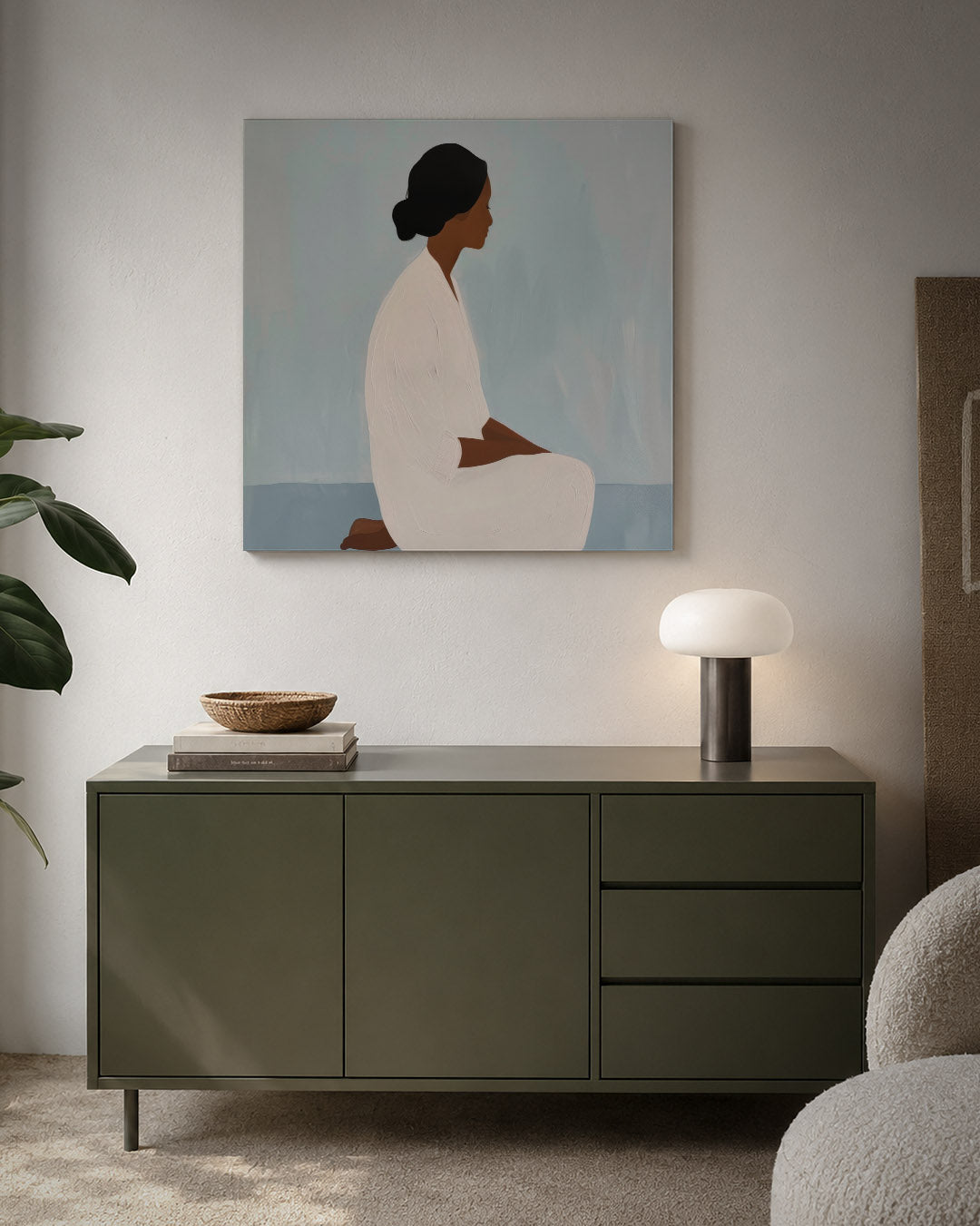 Rustige silhouet Kunstwerk
