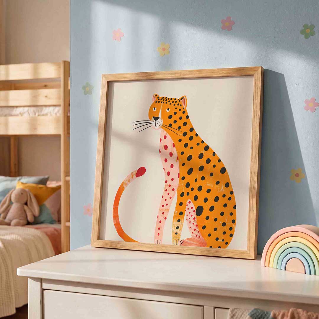 Luipaard met stippen Poster