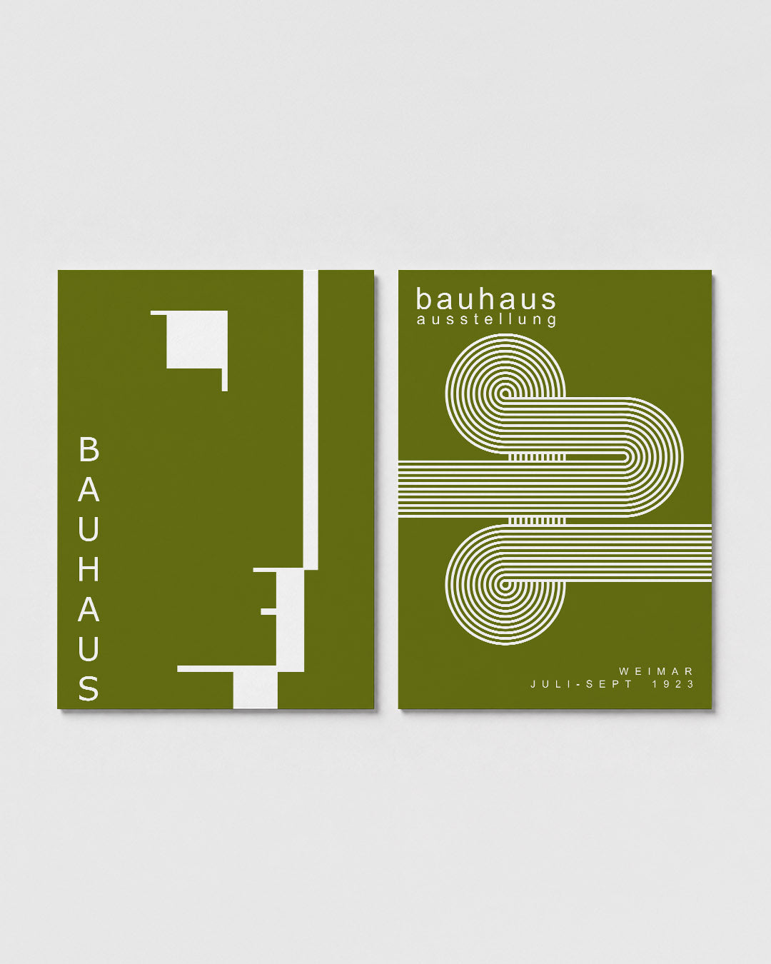 Strakke lijnenspel Posterset