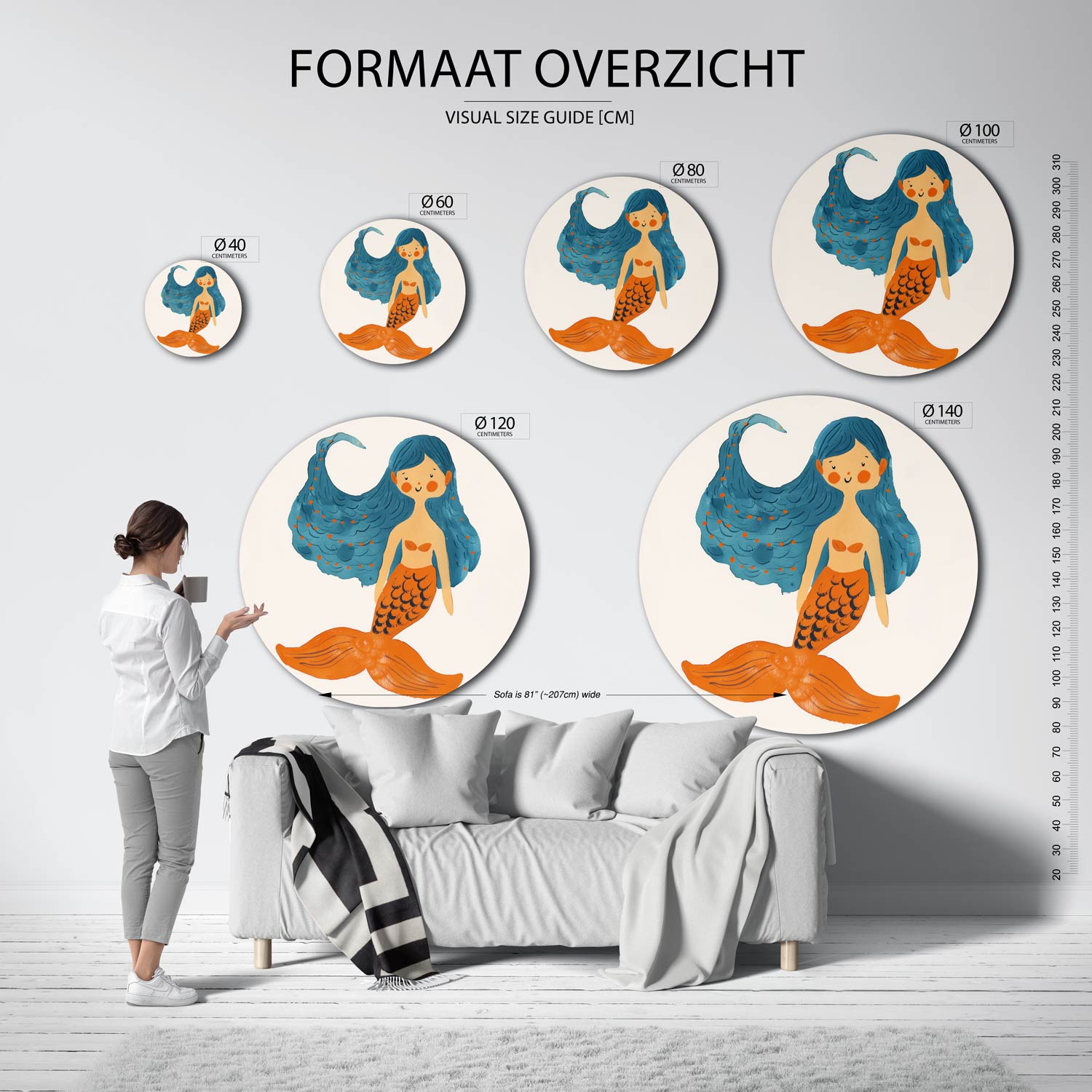 Zeemeermin Muurcirkel