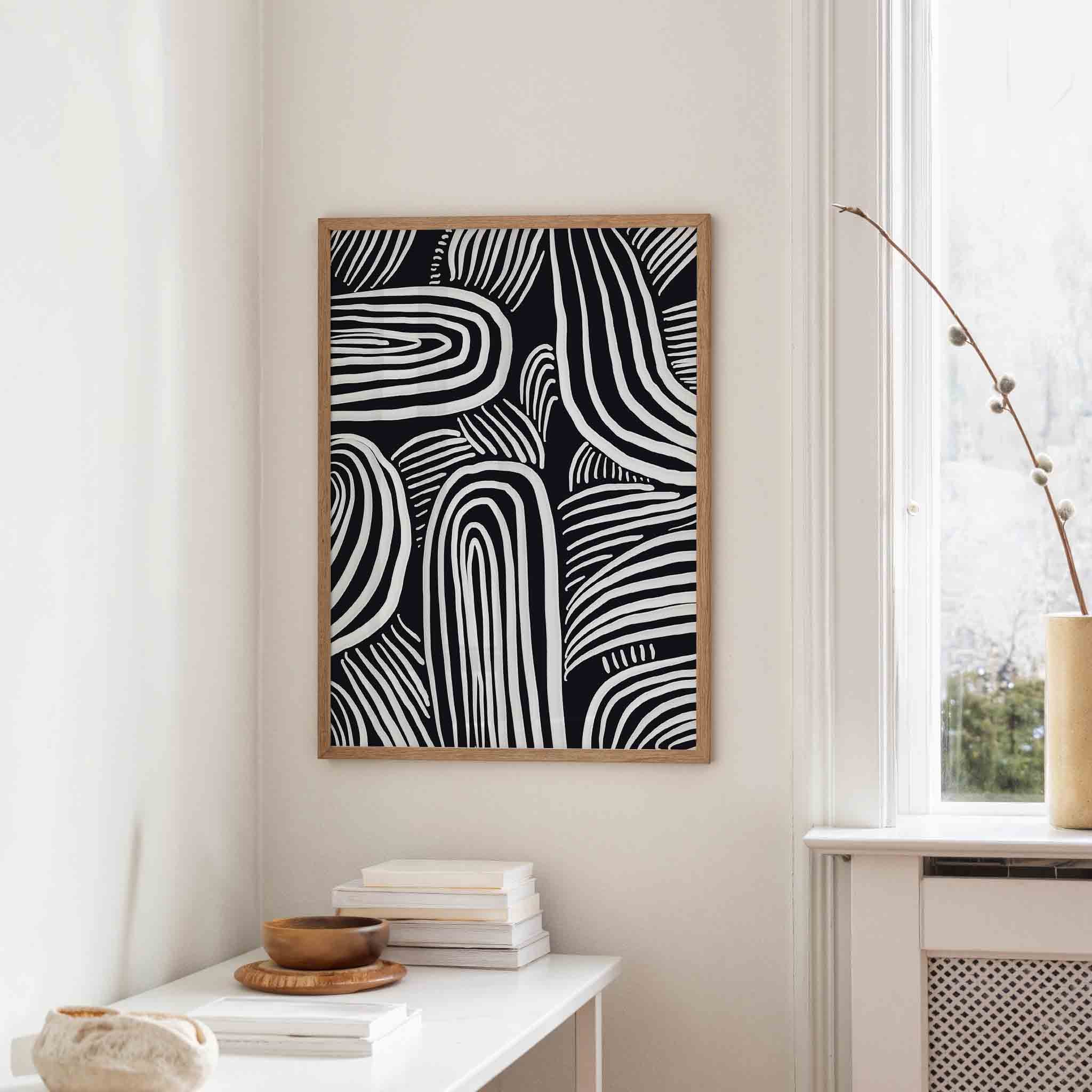 Abstracte lijnen Poster